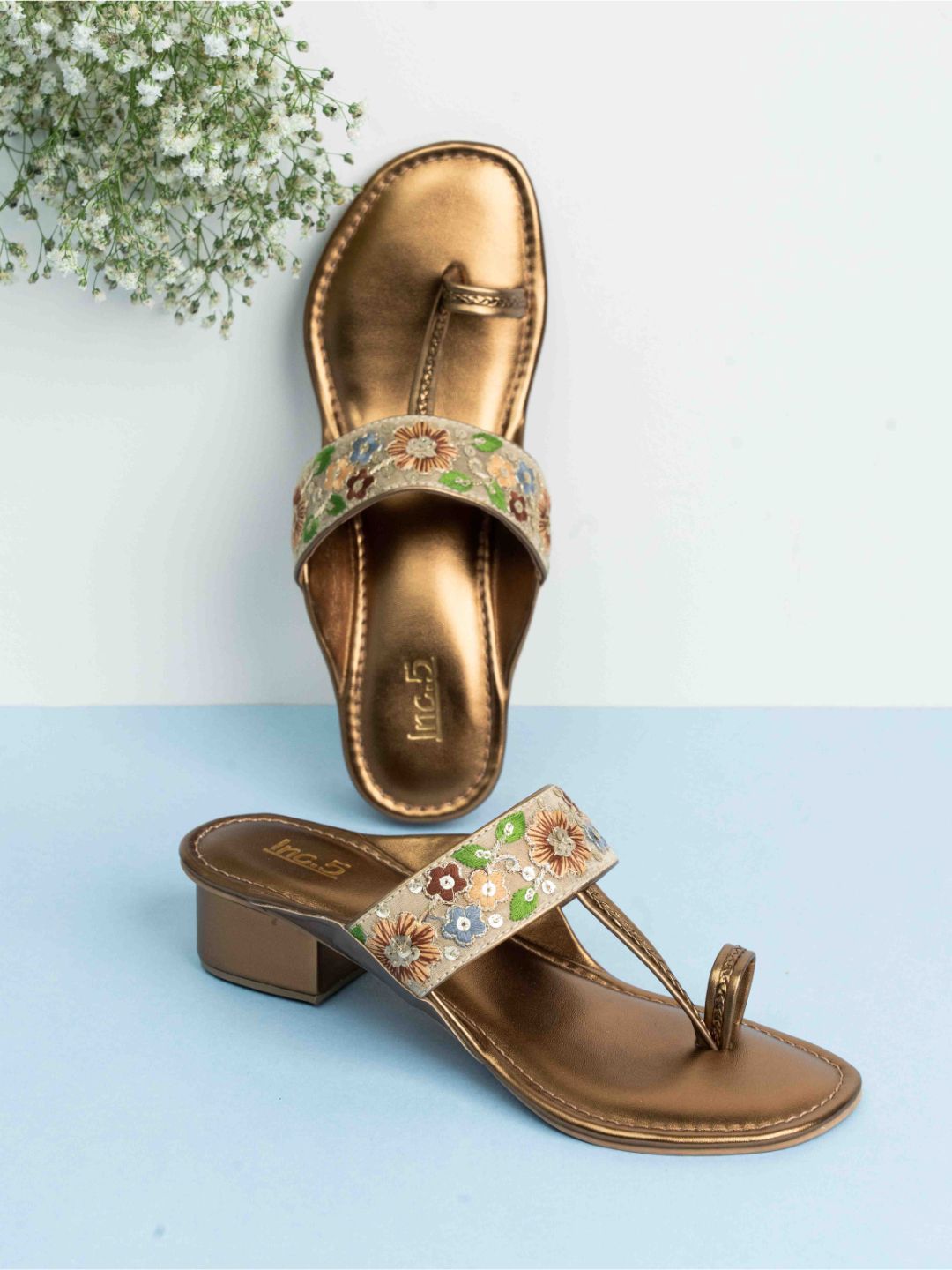 Inc 5 Women Embellished Ethnic Block Heels-picture-24