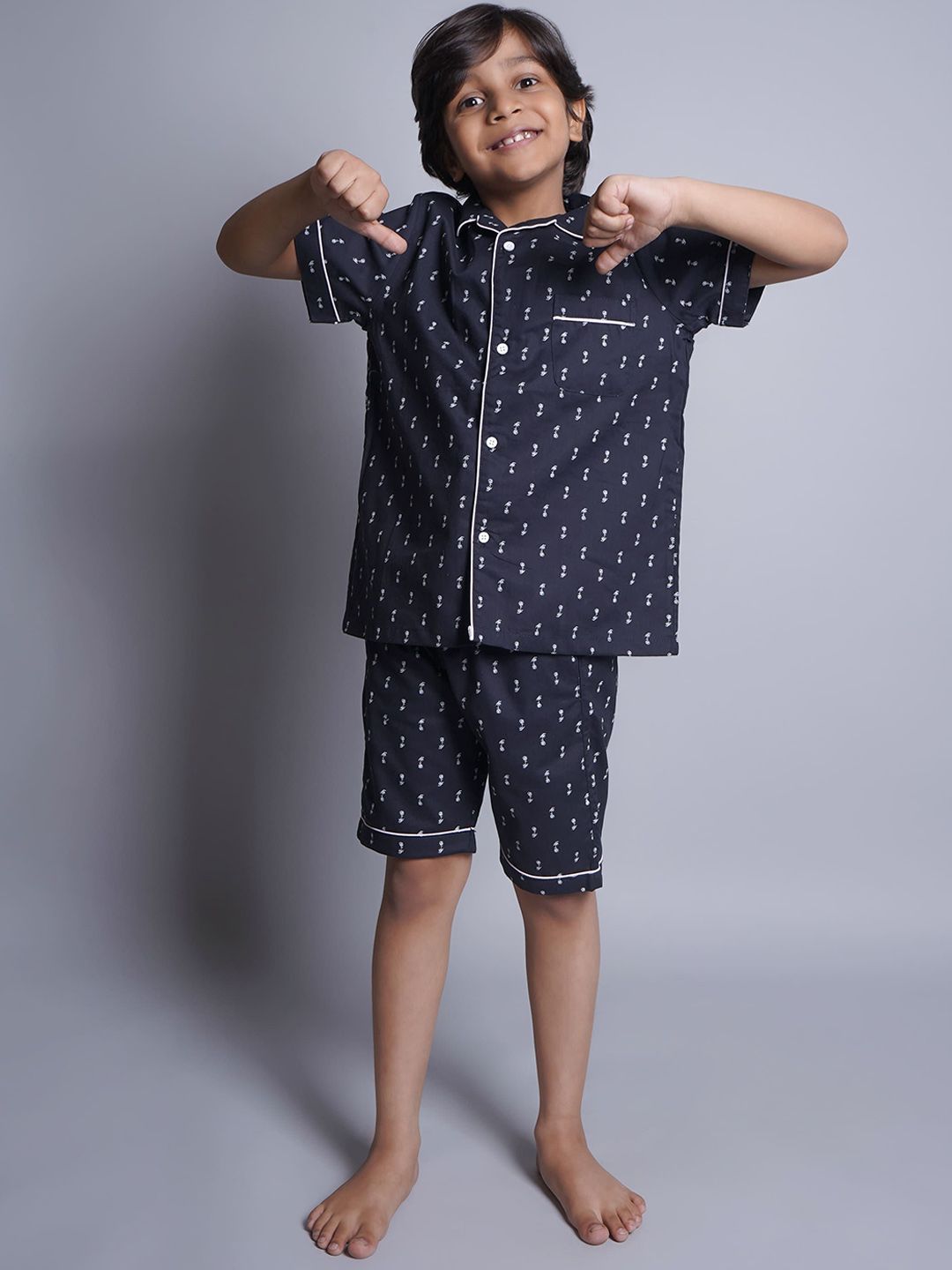 Biglilpeople Unisex Kids Abstract Printed Night suit-picture-34