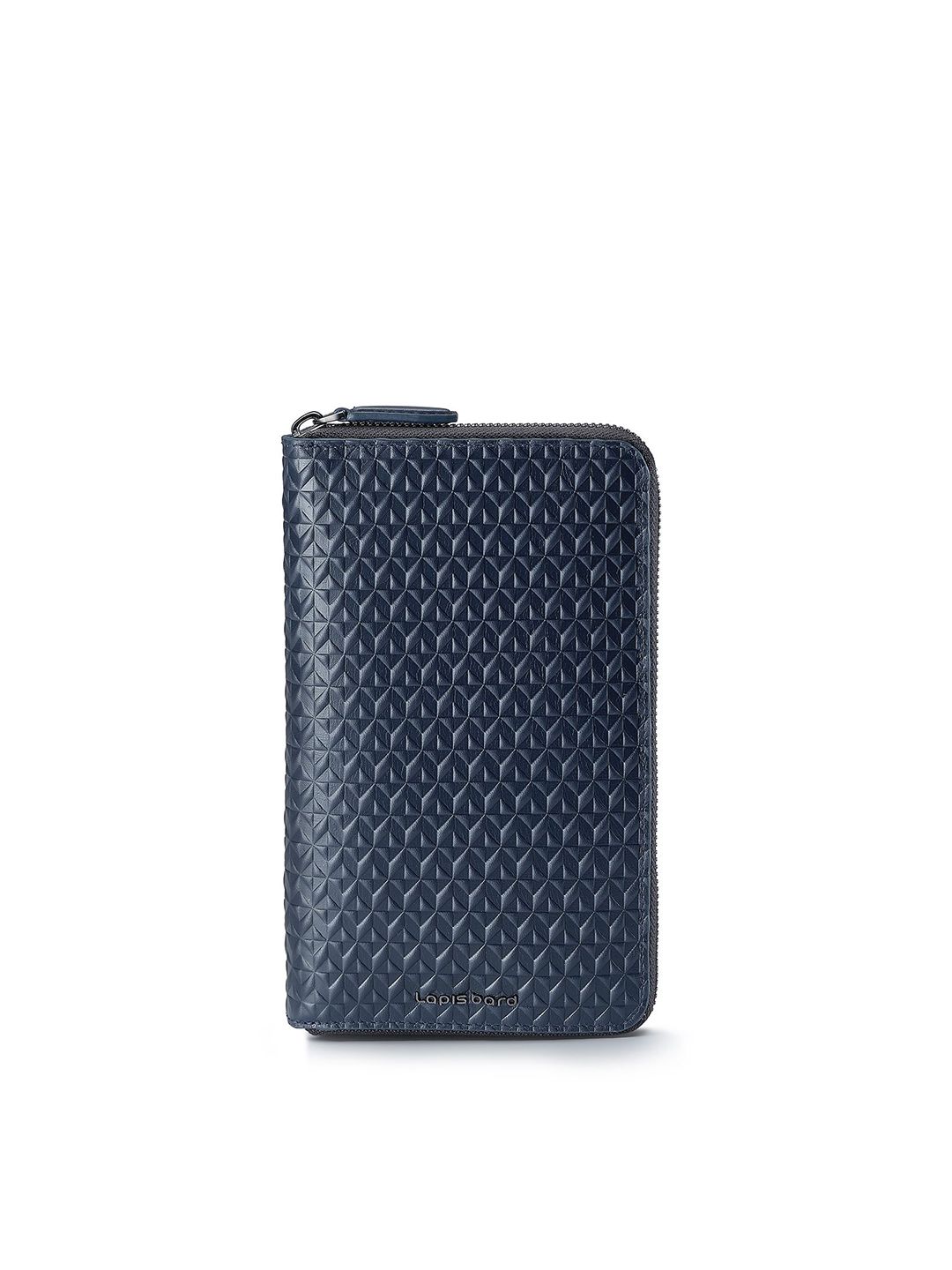 Lapis Bard Navy Enigma Leather Zip Around Passport Wallet-picture-37