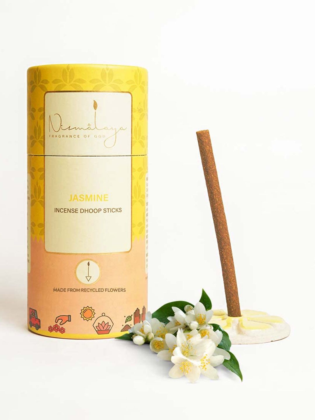 Nirmalaya 40-Pcs Brown Wood Dhoop Stick With Stand