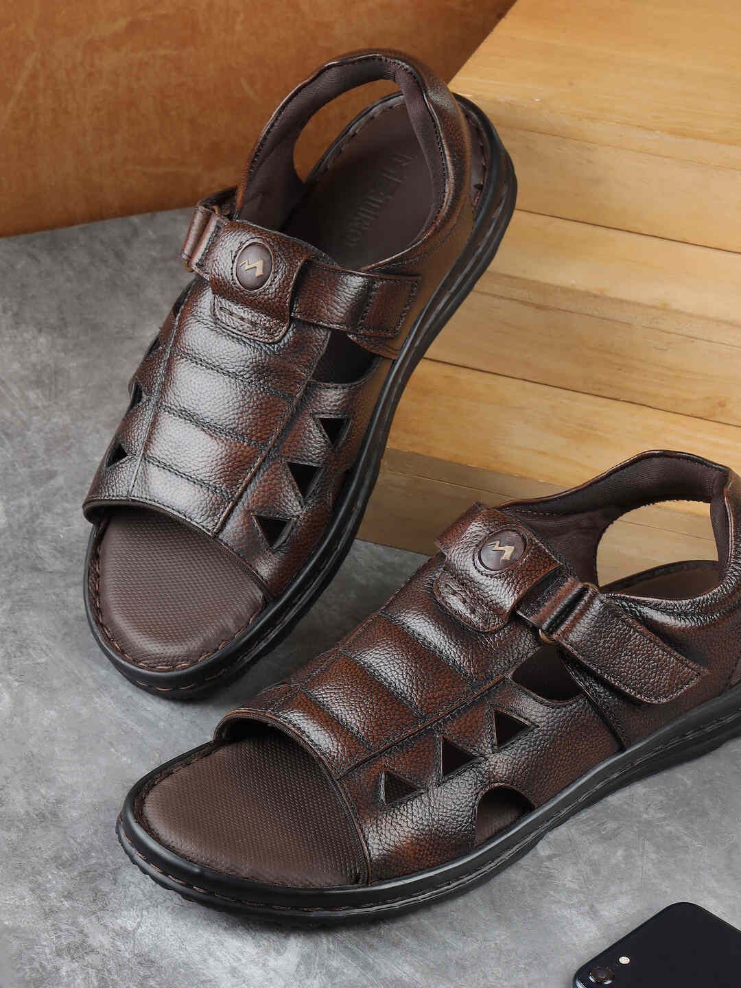 Metro Men Leather Comfort Sandals-picture-14