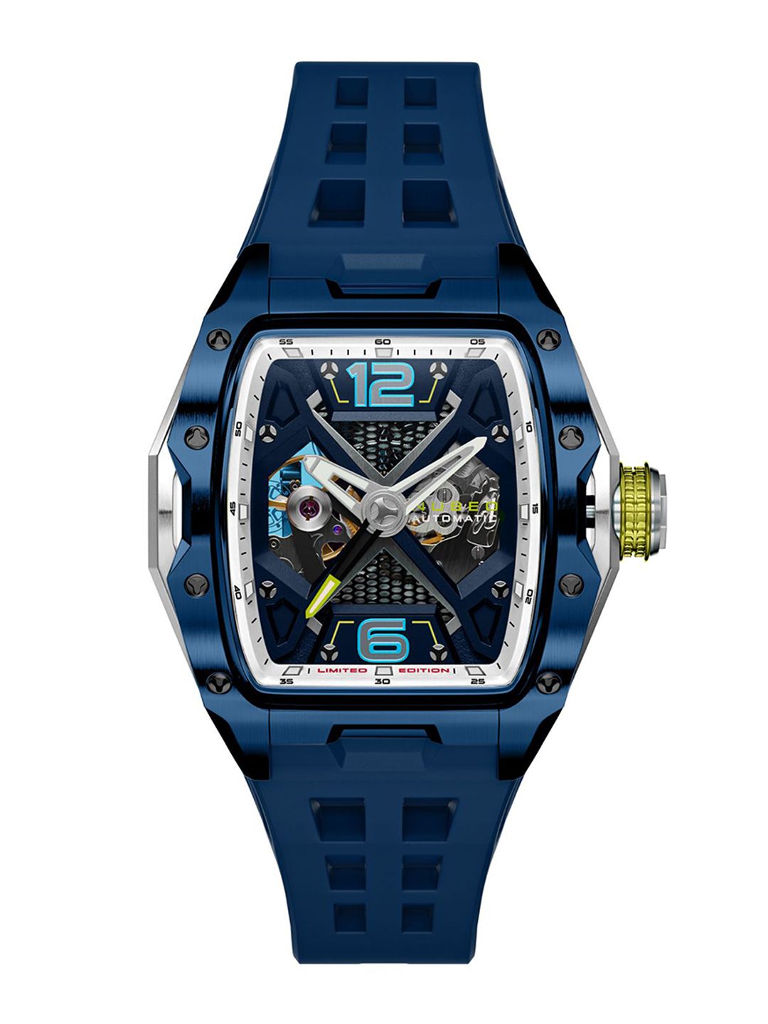NUBEO Men Brass Dial & Straps Analogue Automatic Motion Powered Watch NB-6078-01-image-47