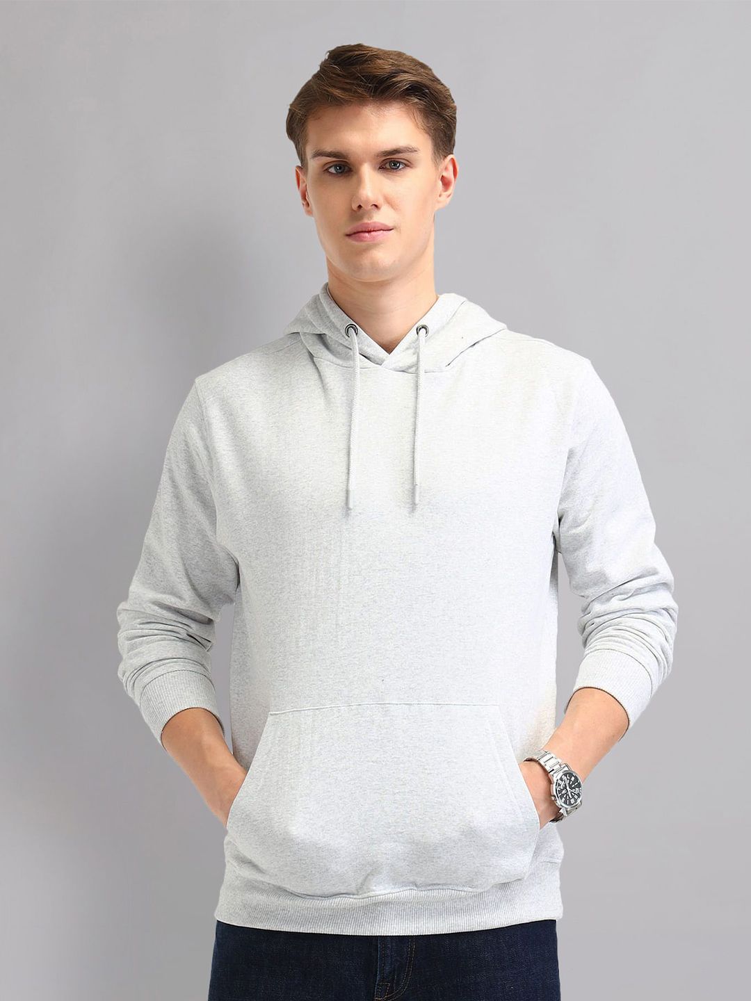 AD By Arvind Men Cotton Solid Sweatshirt-picture-50
