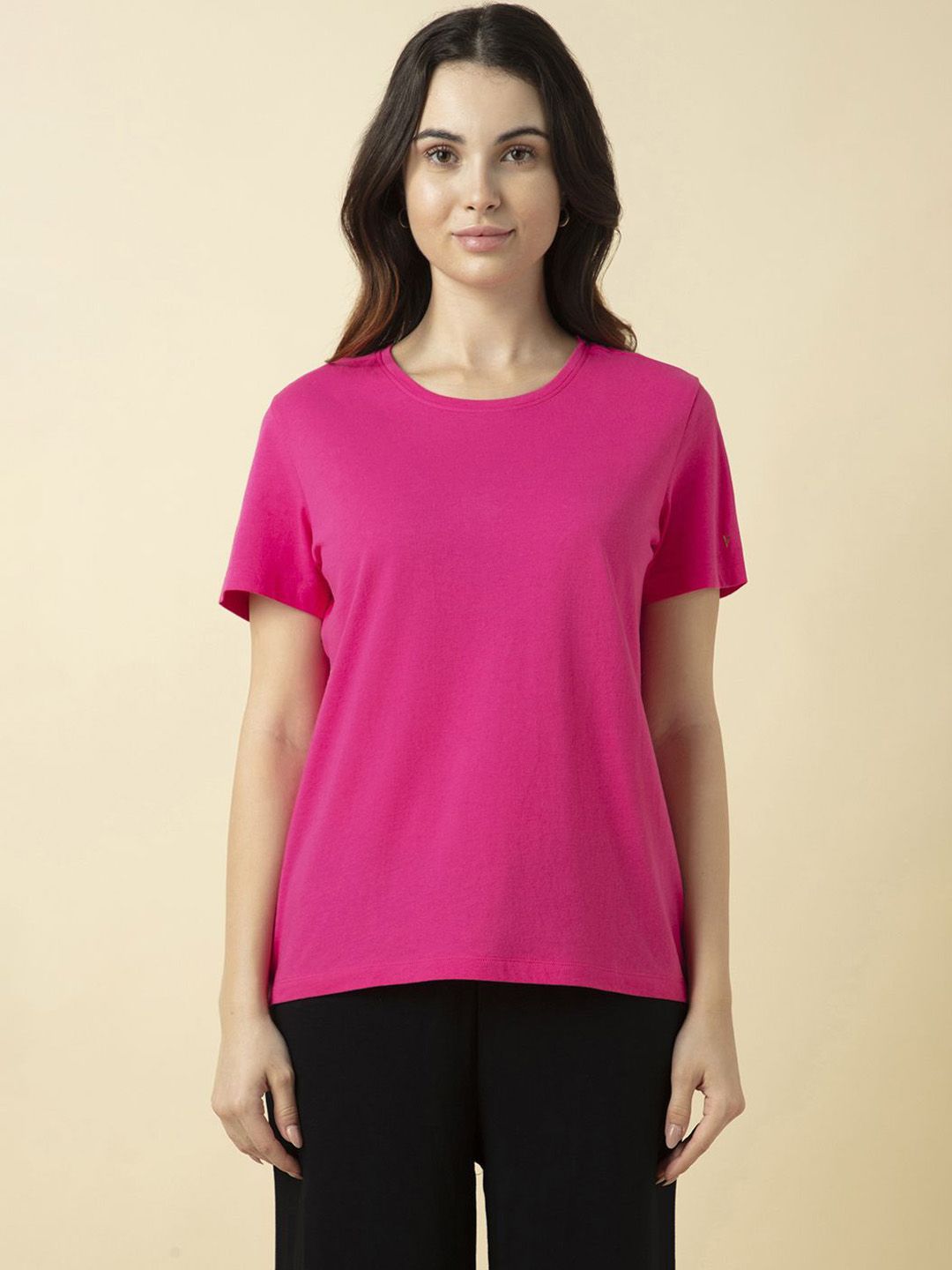 Van Heusen Women Cotton Relaxed-Fit Lounge T-Shirt-picture-14