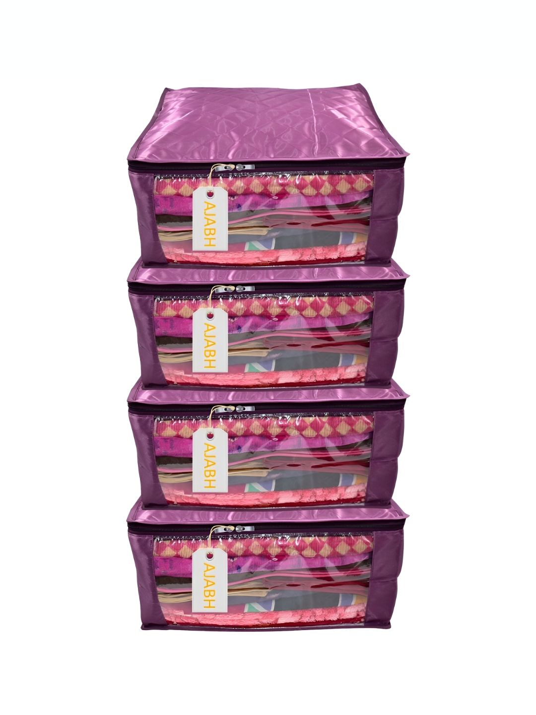 Ajabh Purple Set of 4 Regular Makeup Organiser Organisers-picture-54