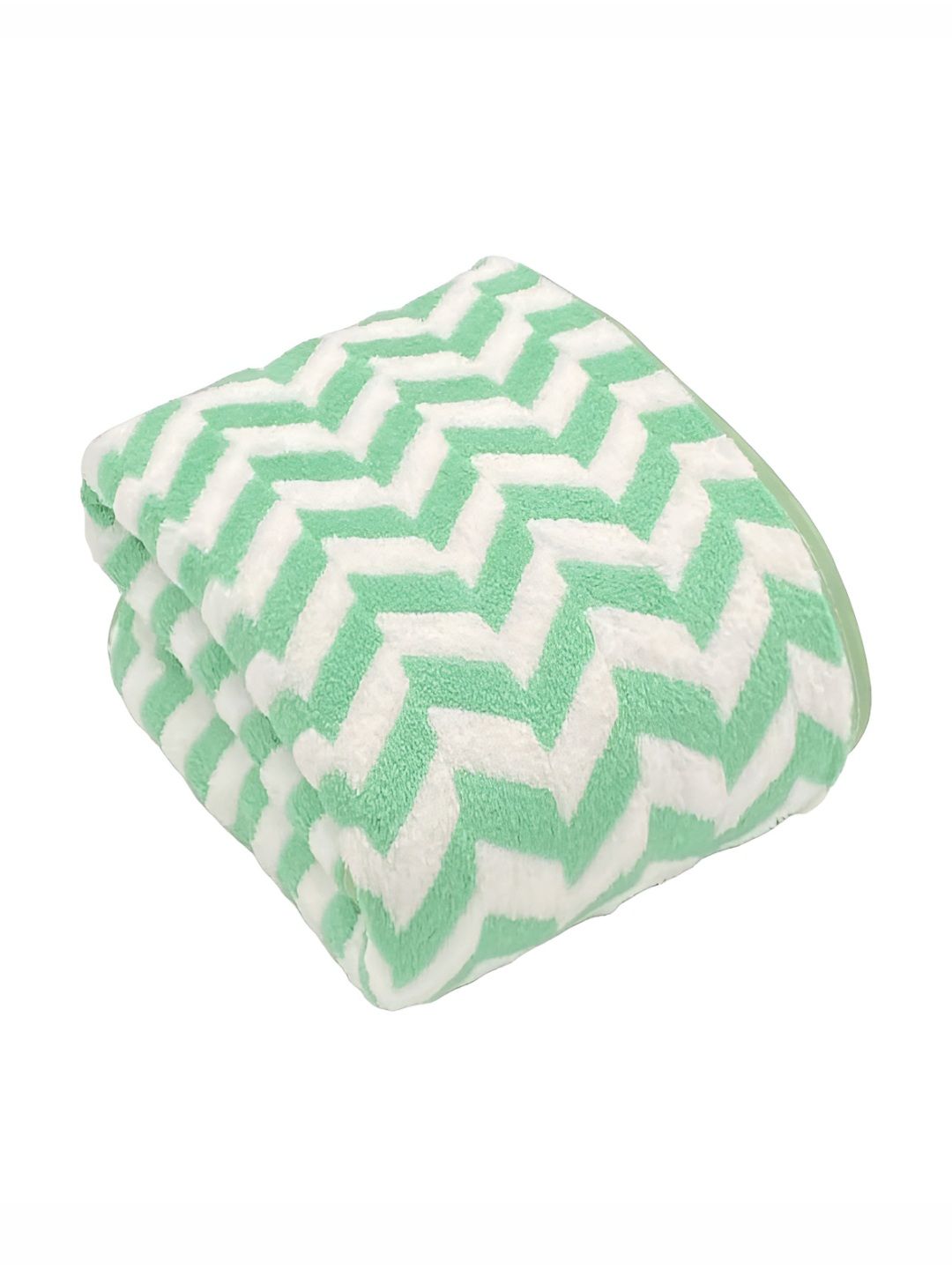 tundwal's Green & White Striped Super Soft Microfiber 400 GSM Bath Towel-image-13