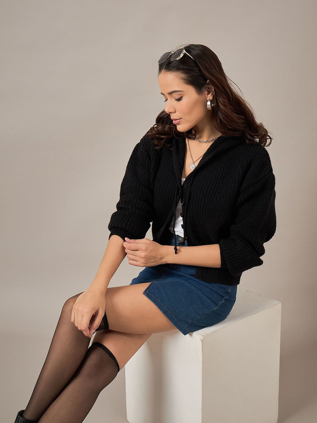 Roadster Women Ribbed Regular Winter Cardigan-picture-29