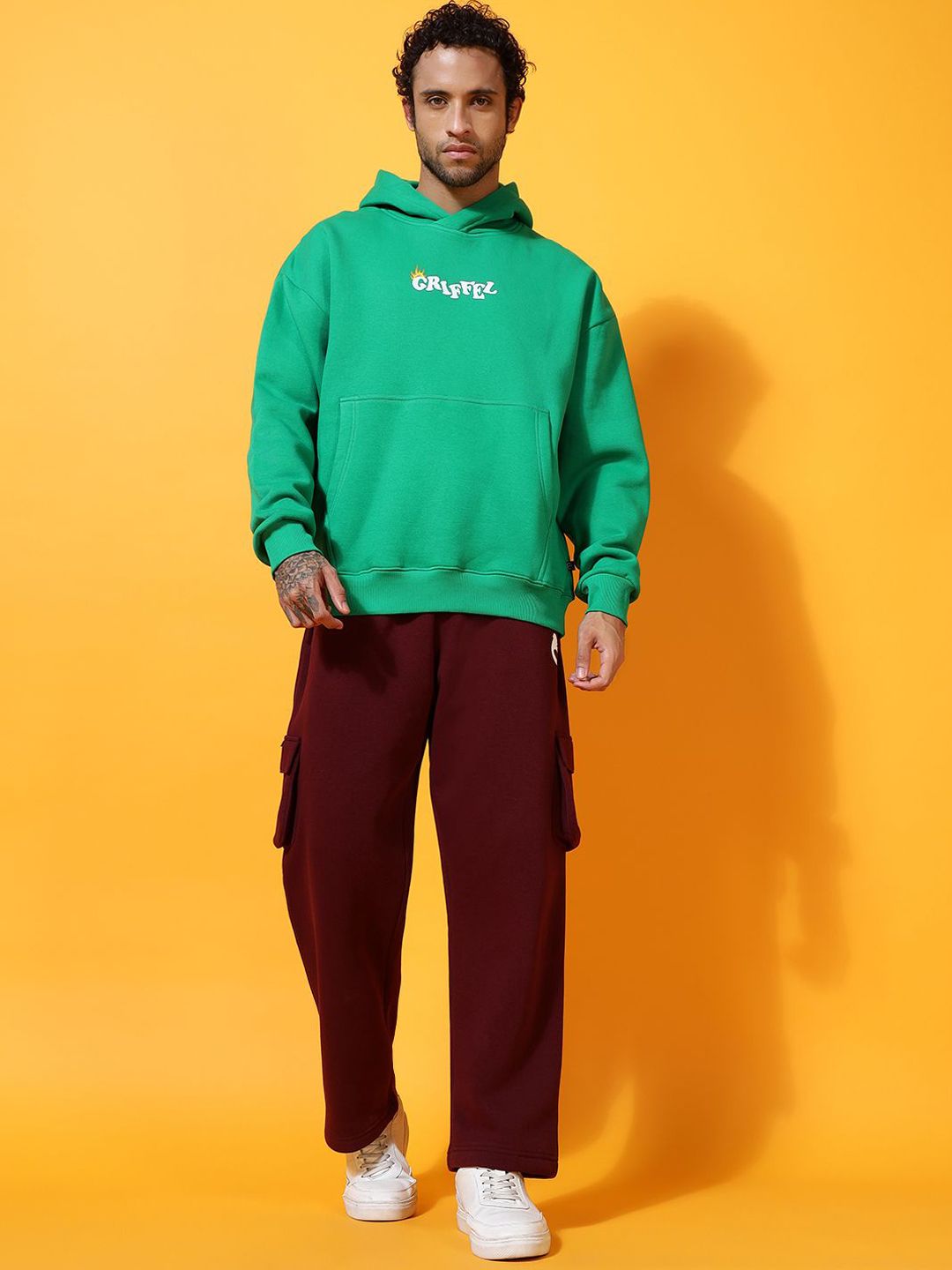 GRIFFEL Men Mid-Rise Long Sleeves Hooded Tracksuits-picture-42