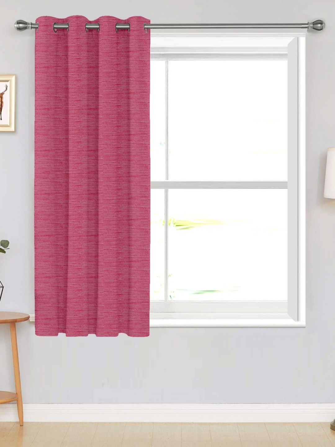 Divine Casa Munnar silk Red Window Black Out Curtain-picture-21