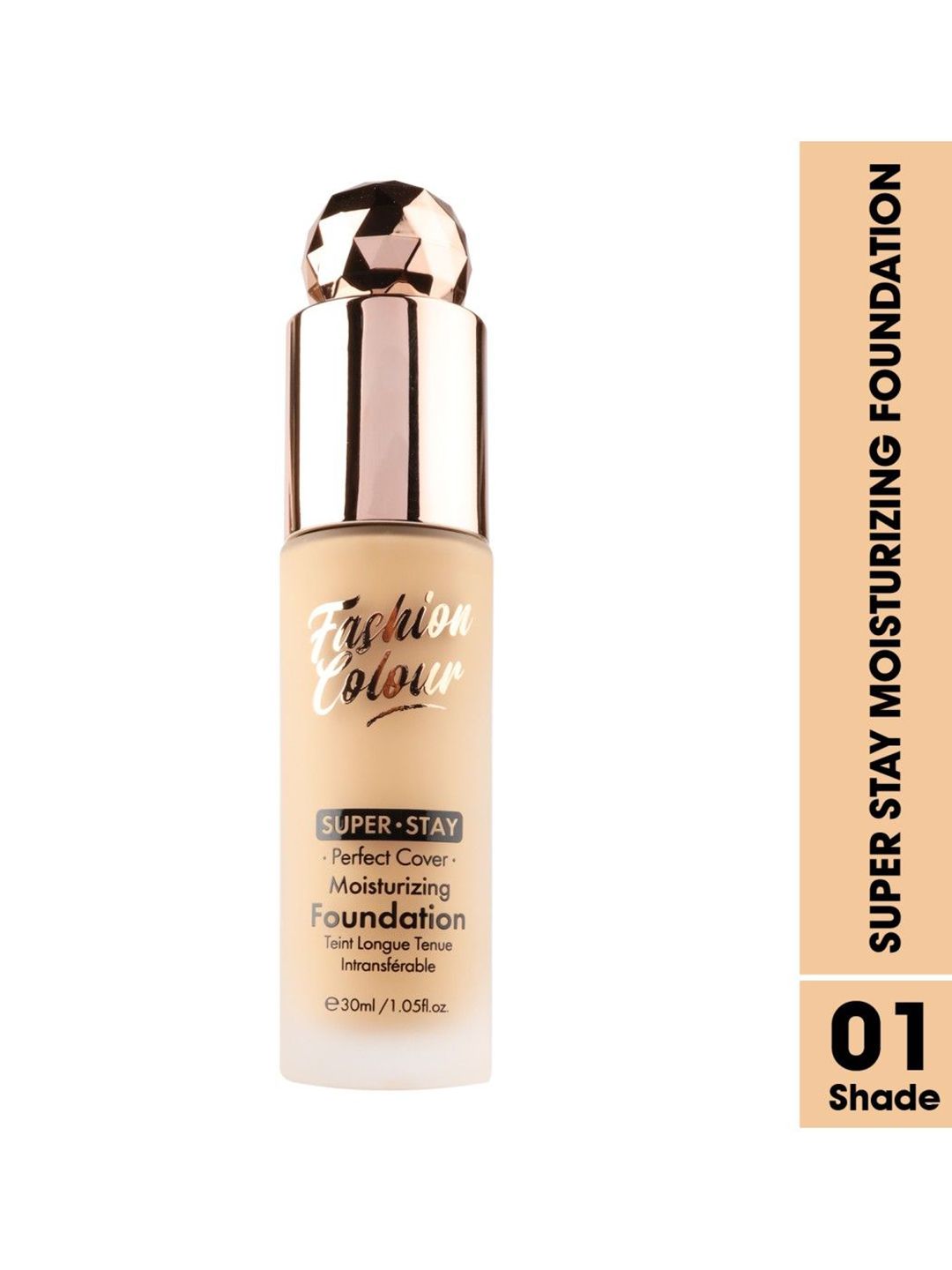 Fashion Colour Super Stay Perfect Cover Moisturizing Foundation 30 ml - Warm Amber 01-image-16