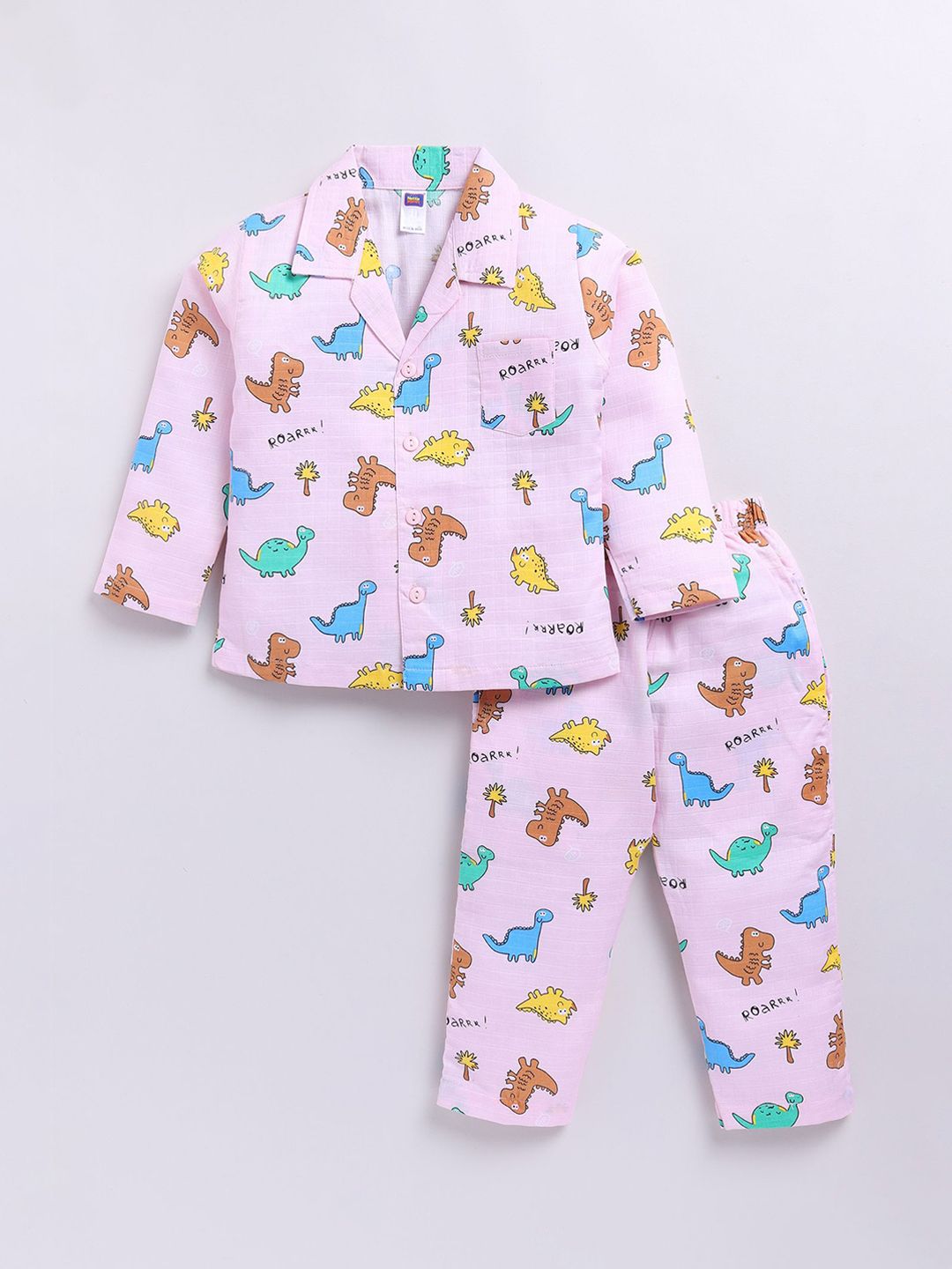 Nottie Planet Boys Conversational Printed Night suit-picture-54