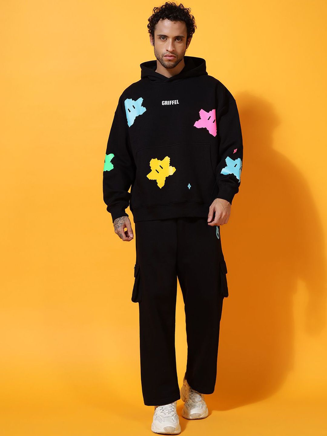 GRIFFEL Men Printed Hooded Winter Tracksuits-picture-37