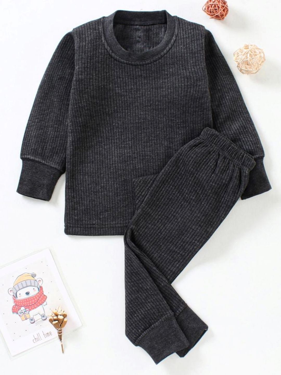 BAESD Infants Striped Thermal Set-picture-51
