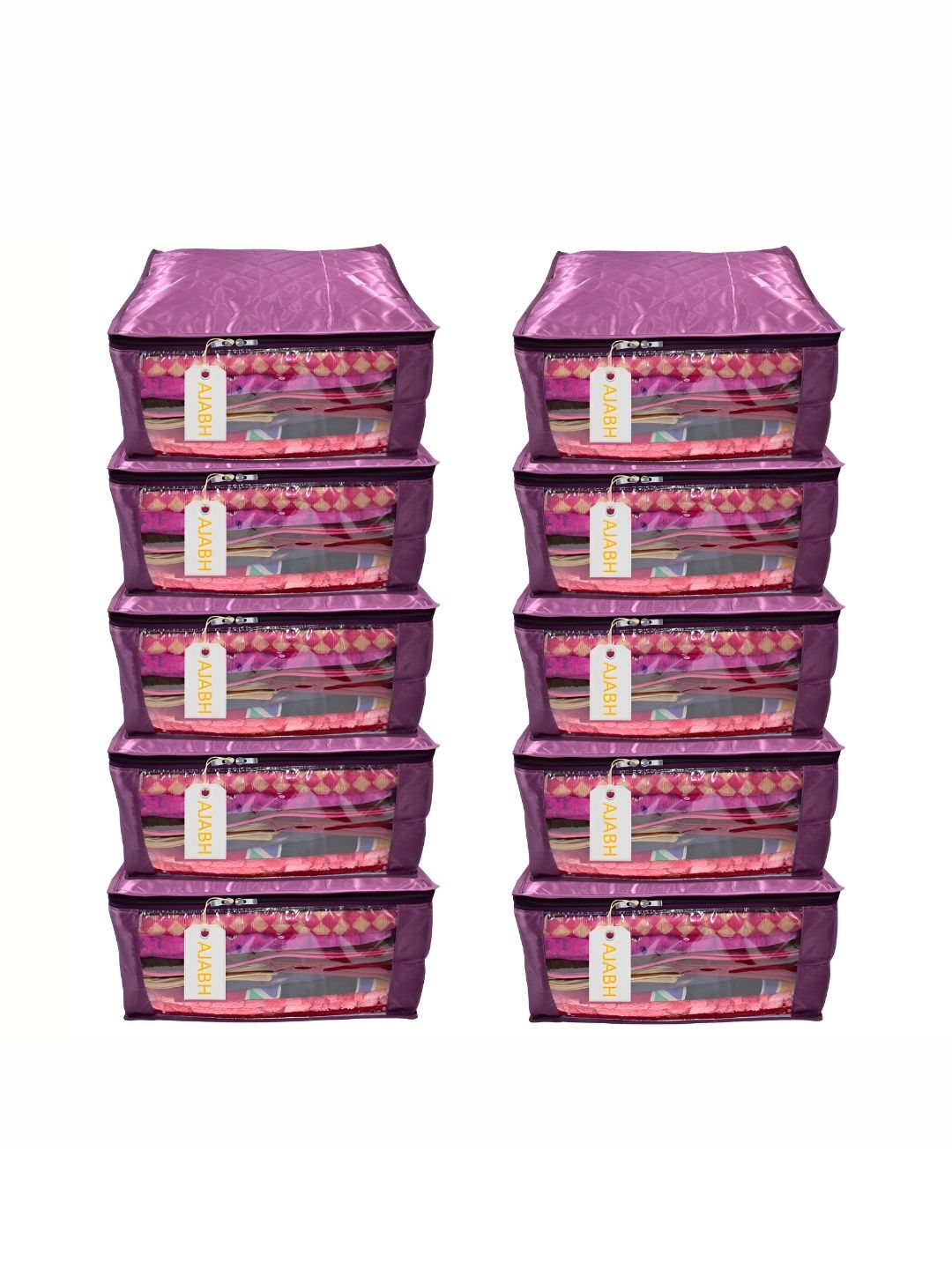 Ajabh Purple Set of 6 Regular Multi-Utility Organisers-picture-24