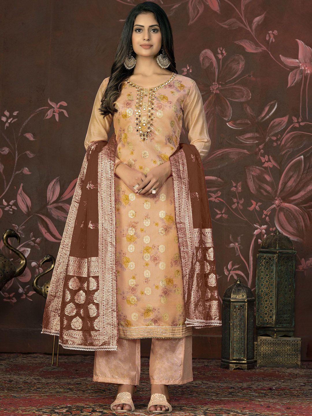 Maroosh Embellished Unstitched Dress Material-picture-22