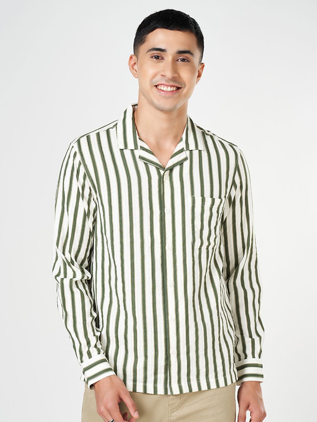 People Men Boxy Opaque Casual Shirt-picture-18