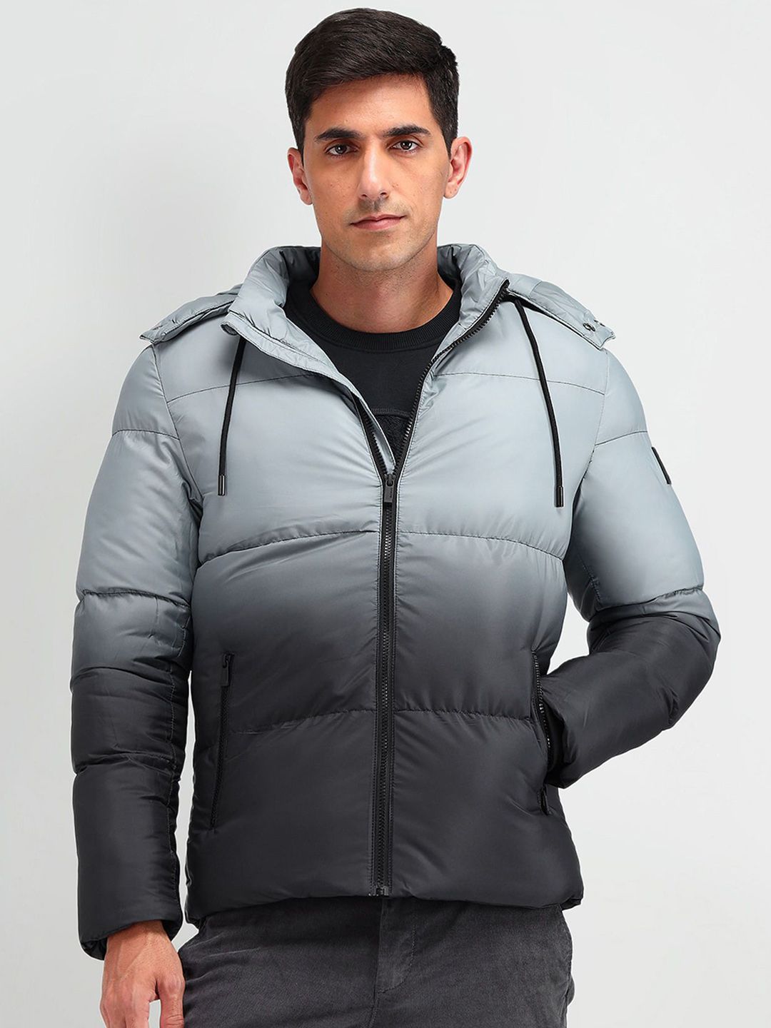 Arrow Sport Men Ombre Crop Puffer Jacket-picture-24
