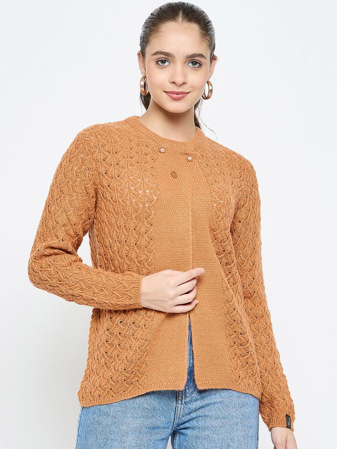 CREATIVE LINE Women Woollen Cardigan-picture-28