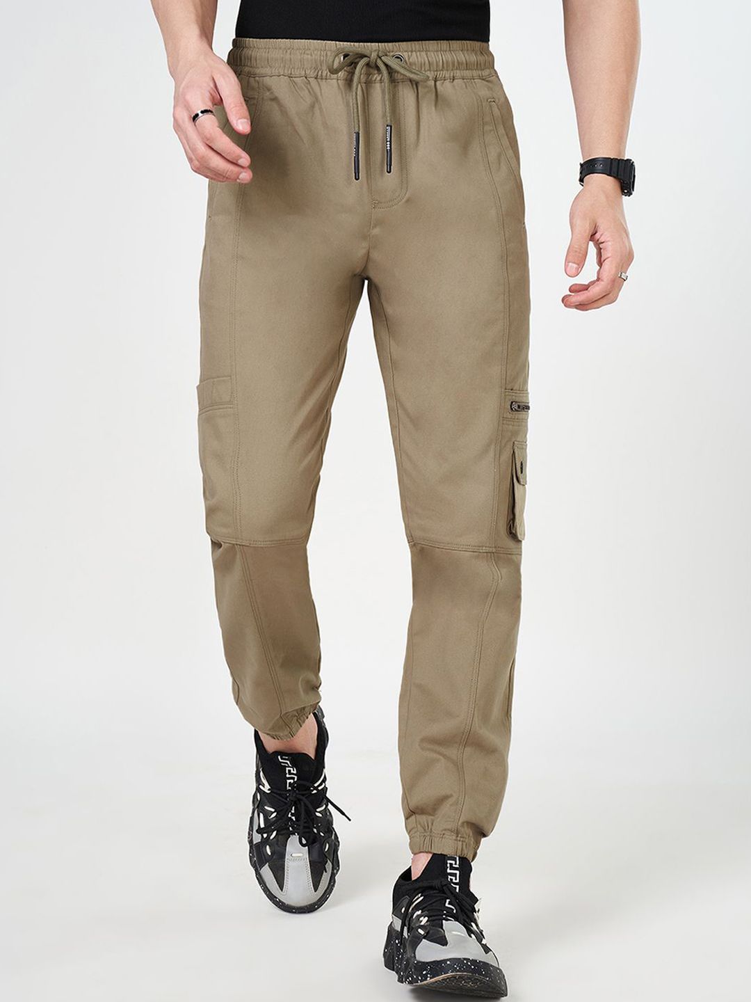 Street 808 by Pantaloons Men Regular Fit Cotton Joggers-picture-11