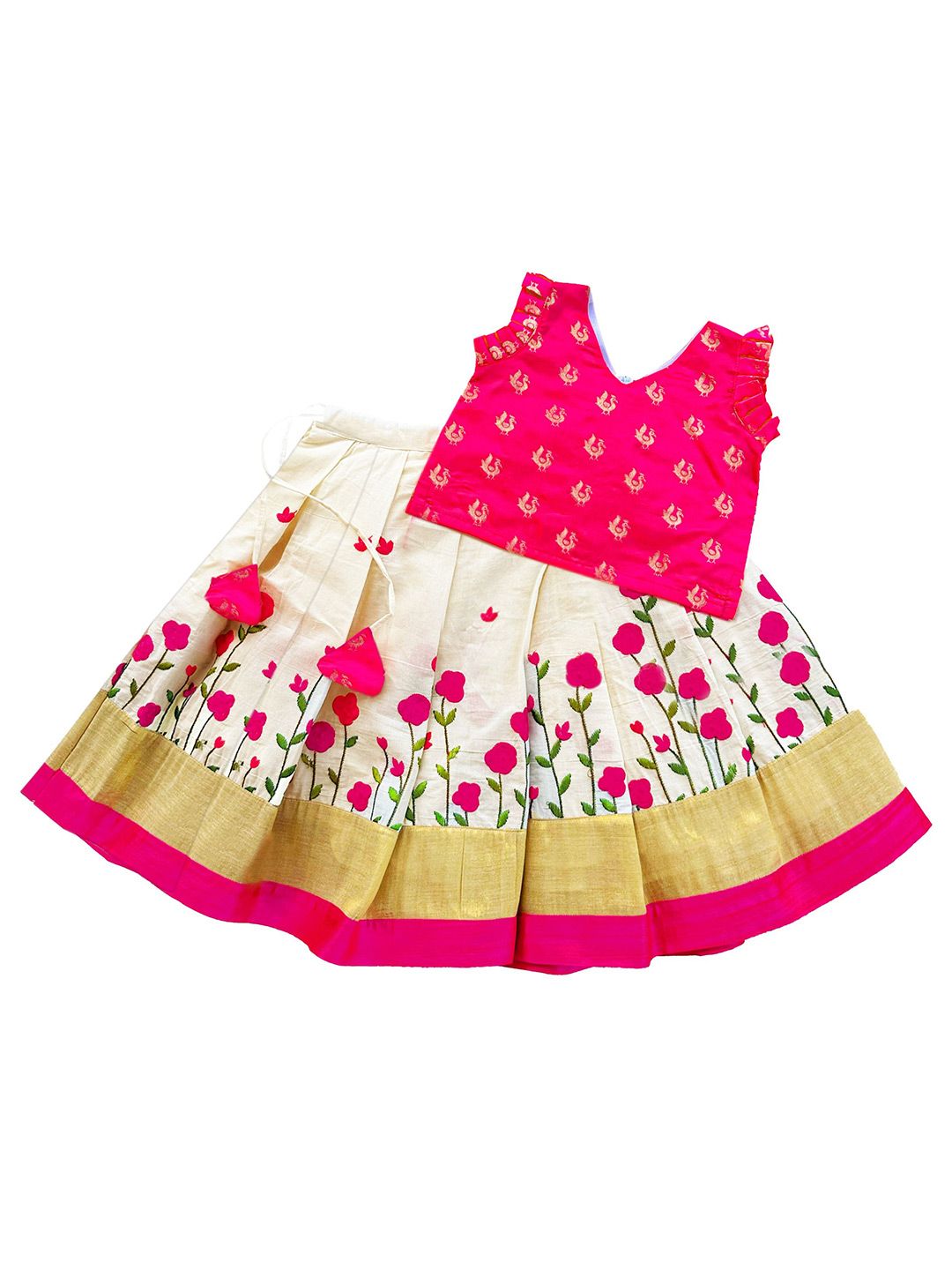 STANWELLS KIDS Girls Printed Ready to Wear Lehenga & Choli-picture-21