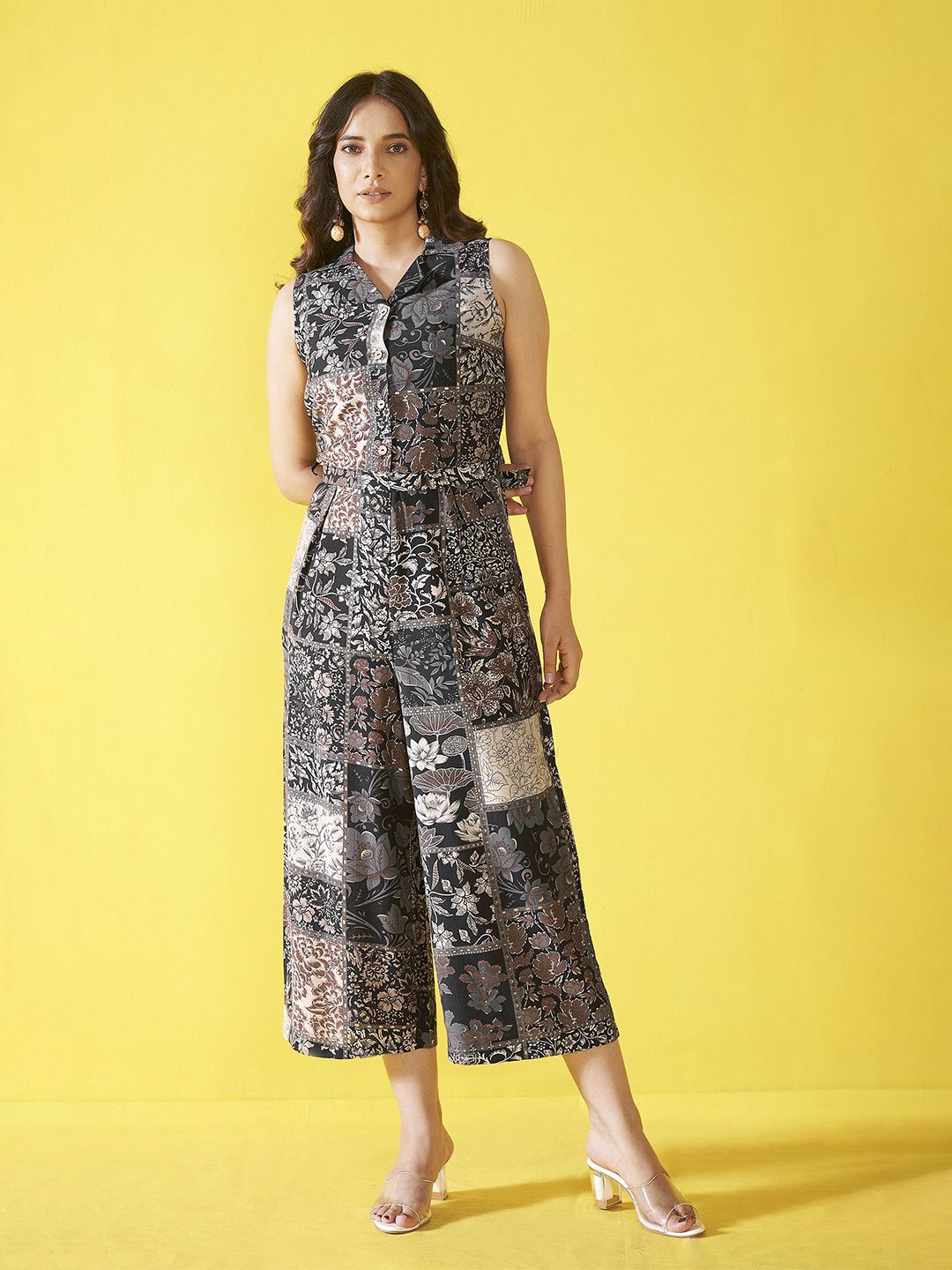 Anouk Women Modal Printed Basic Jumpsuit
