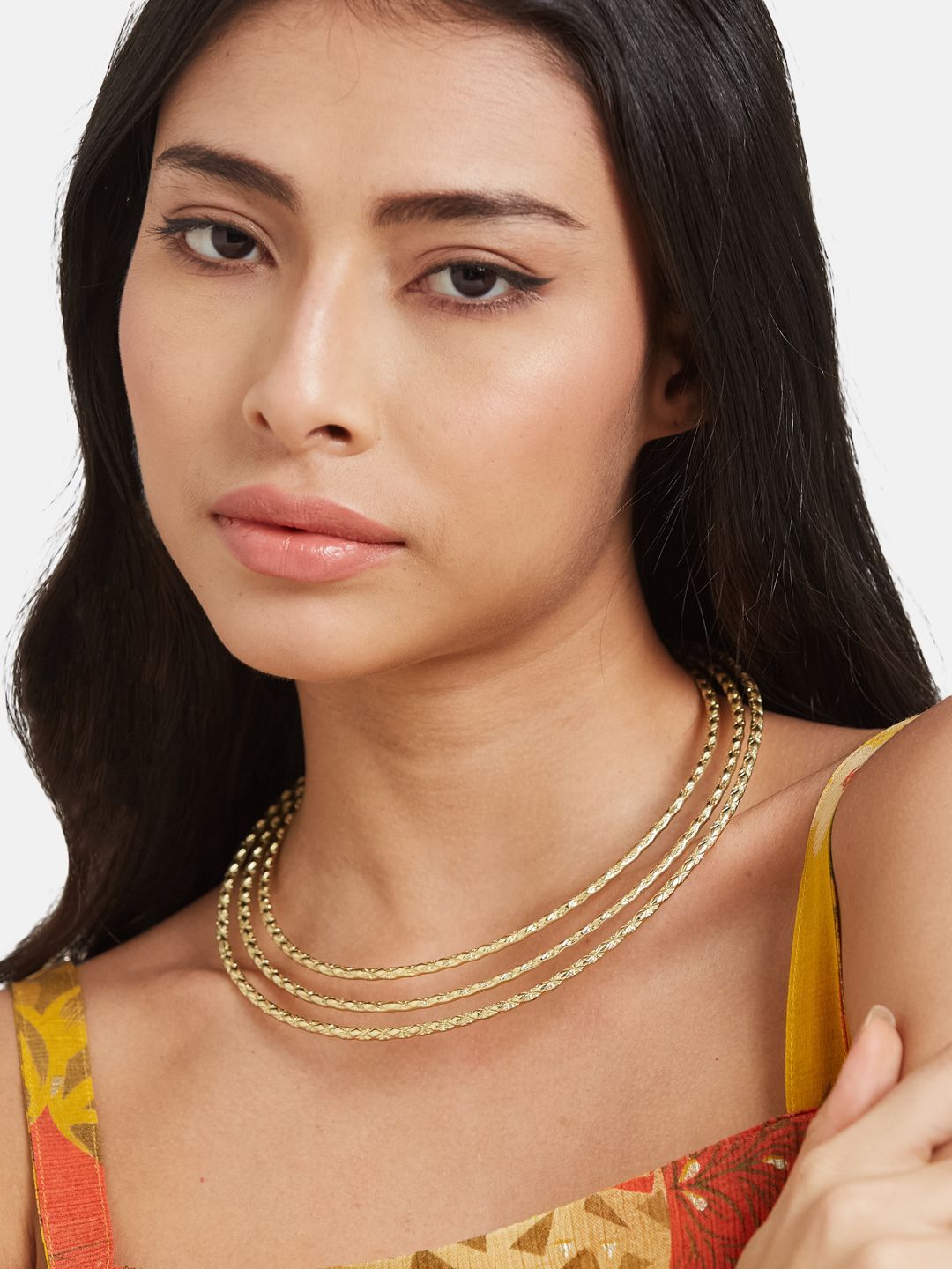 ATIBELLE Gold-Plated Layered Necklace