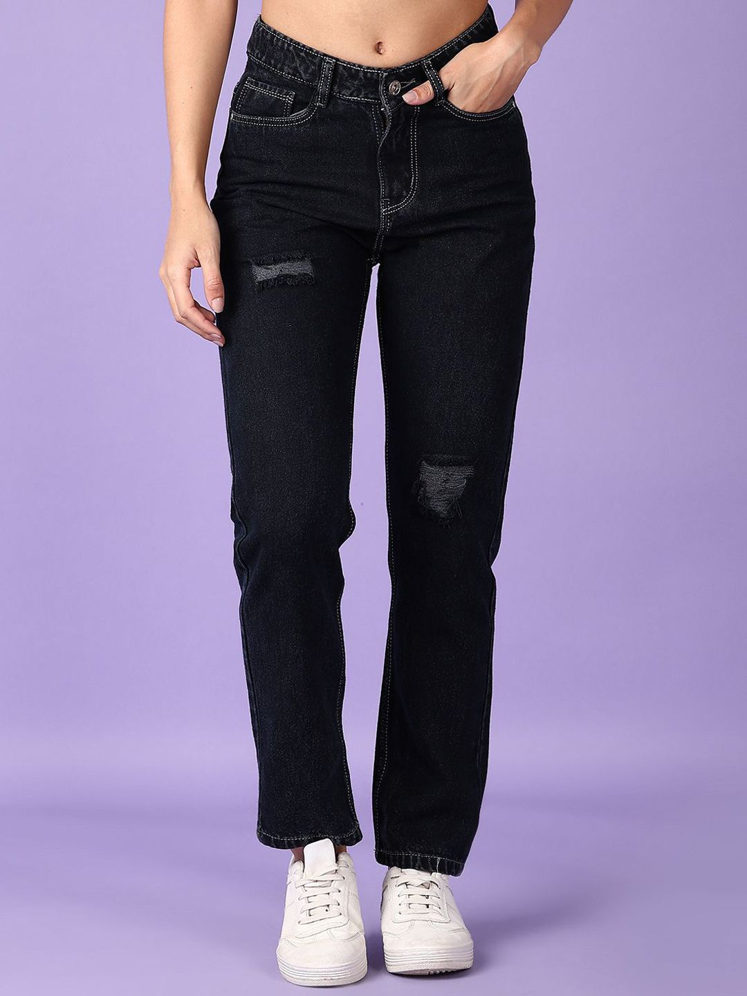 V-Mart Women Cotton Denim Mid-Rise Jeans-picture-11