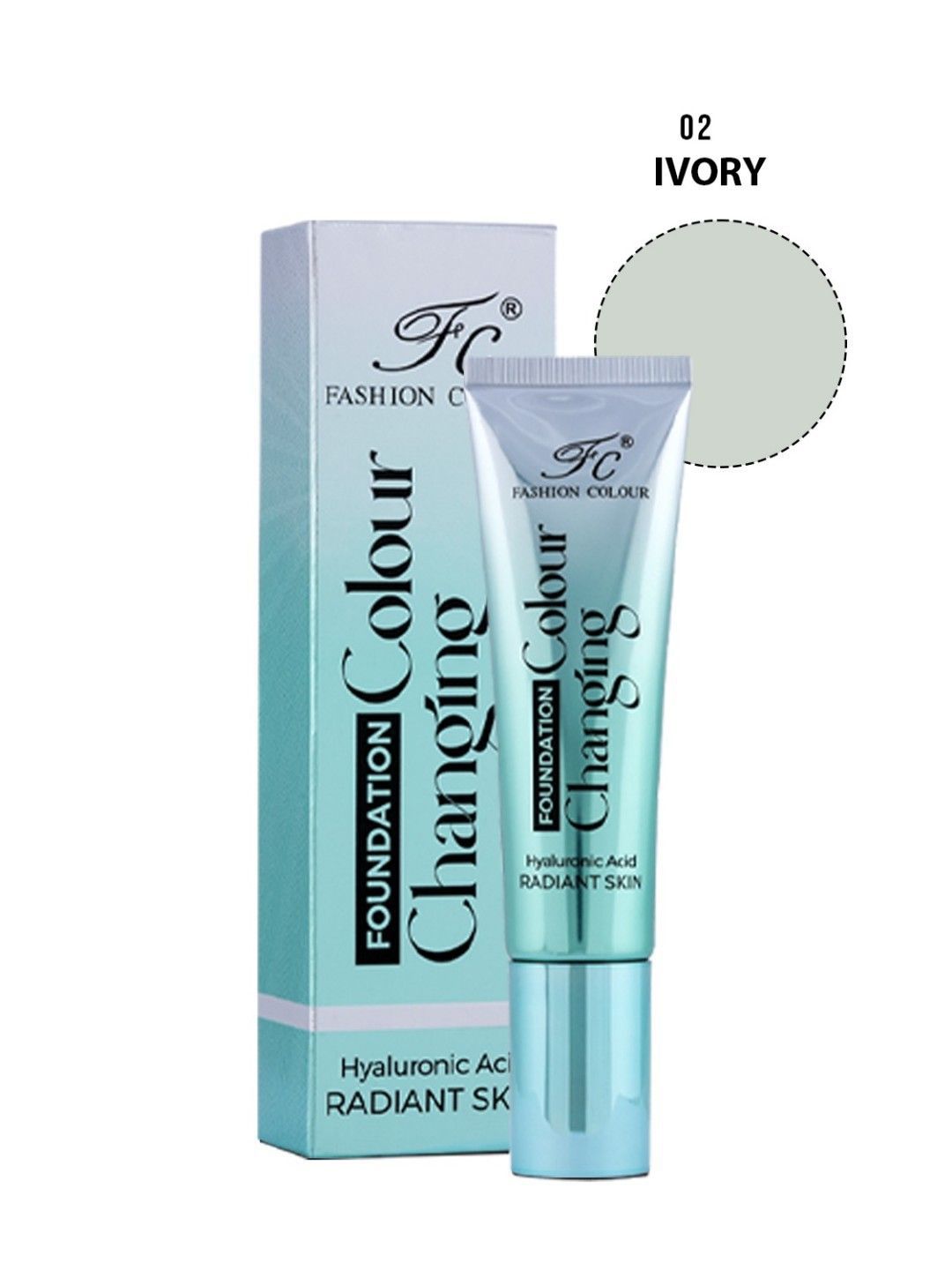 Fashion Colour Colour Changing Foundation with Hyaluronic Acid - 40 gm Shade - Ivory 02-image-6