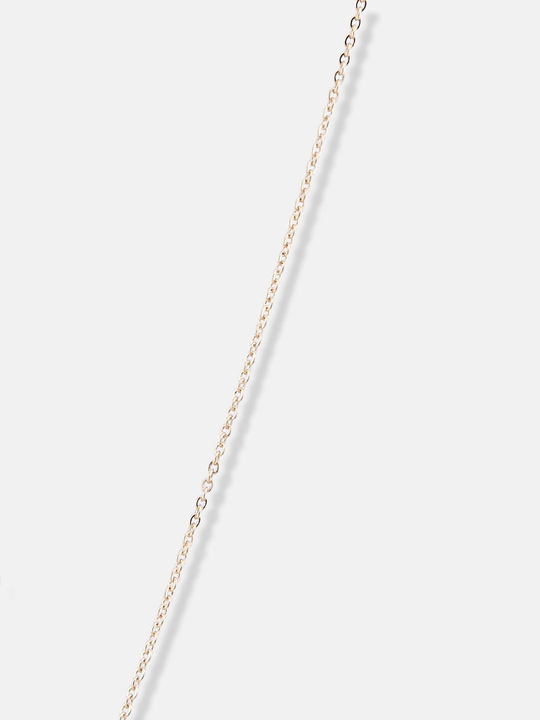 ATIBELLE Rose Gold-Plated Cubic Zirconia-Studded Pendant with Chain