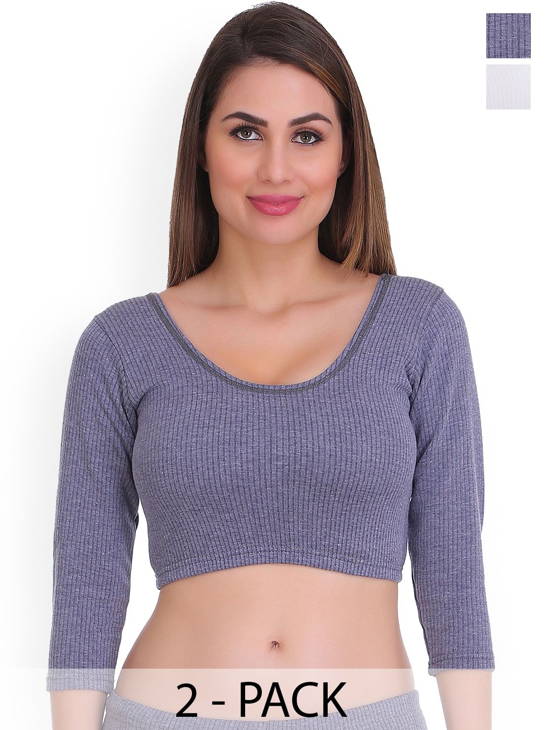 SELFCARE Women Pack Of 2 Thermal Tops-picture-34