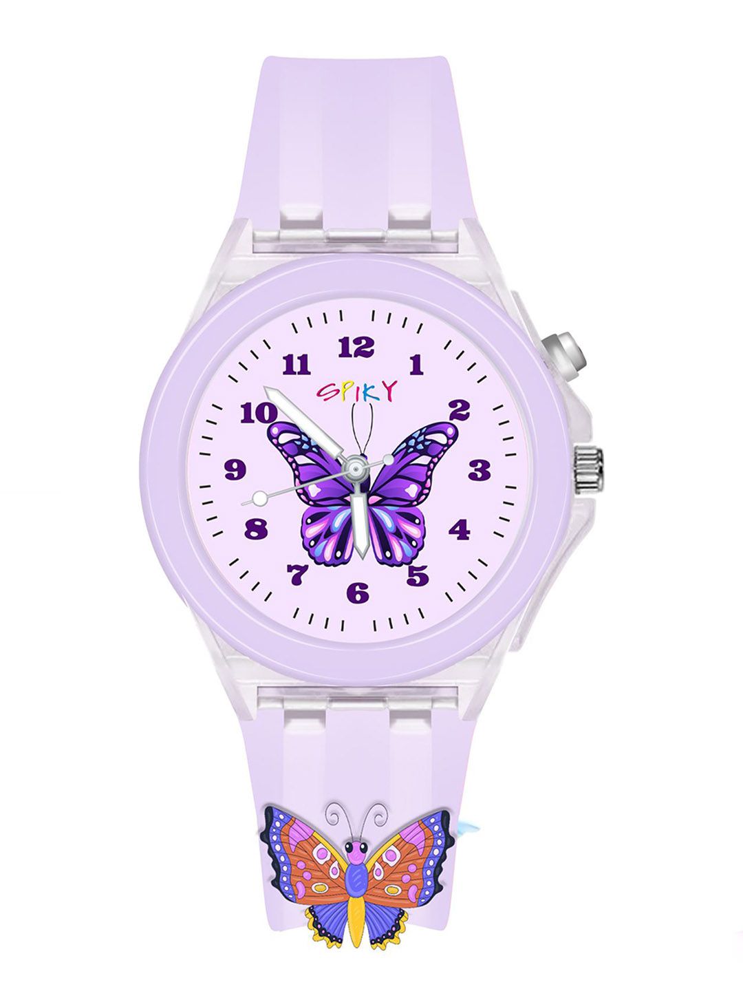 Spiky Unisex Kids Dial & Straps Analogue Multi Function Watch Light_Bfly_Pur-picture-20