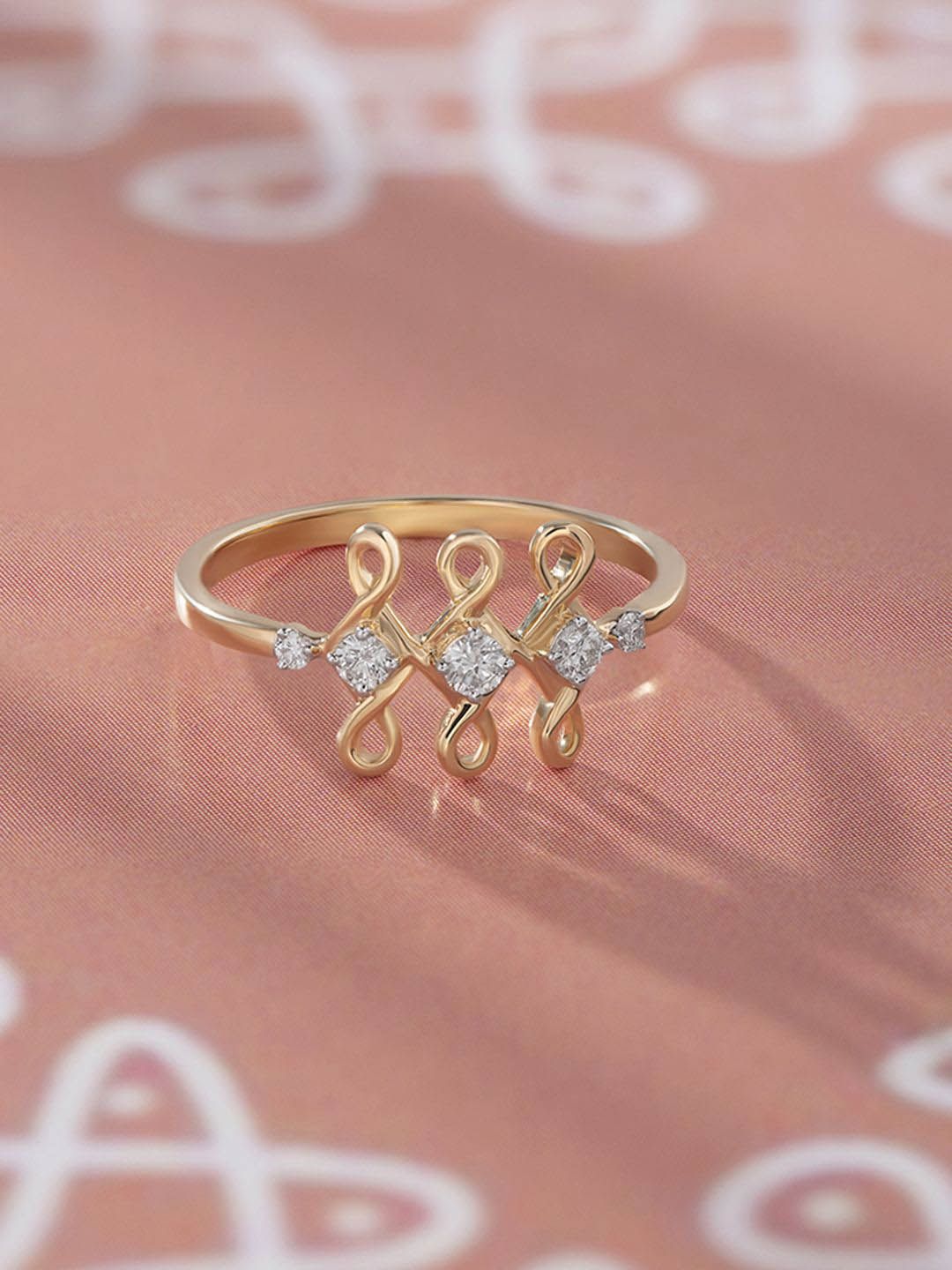 Mia by Tanishq 18KT Yellow Gold Natural Diamond Finger Ring - 2.11 gm-picture-21