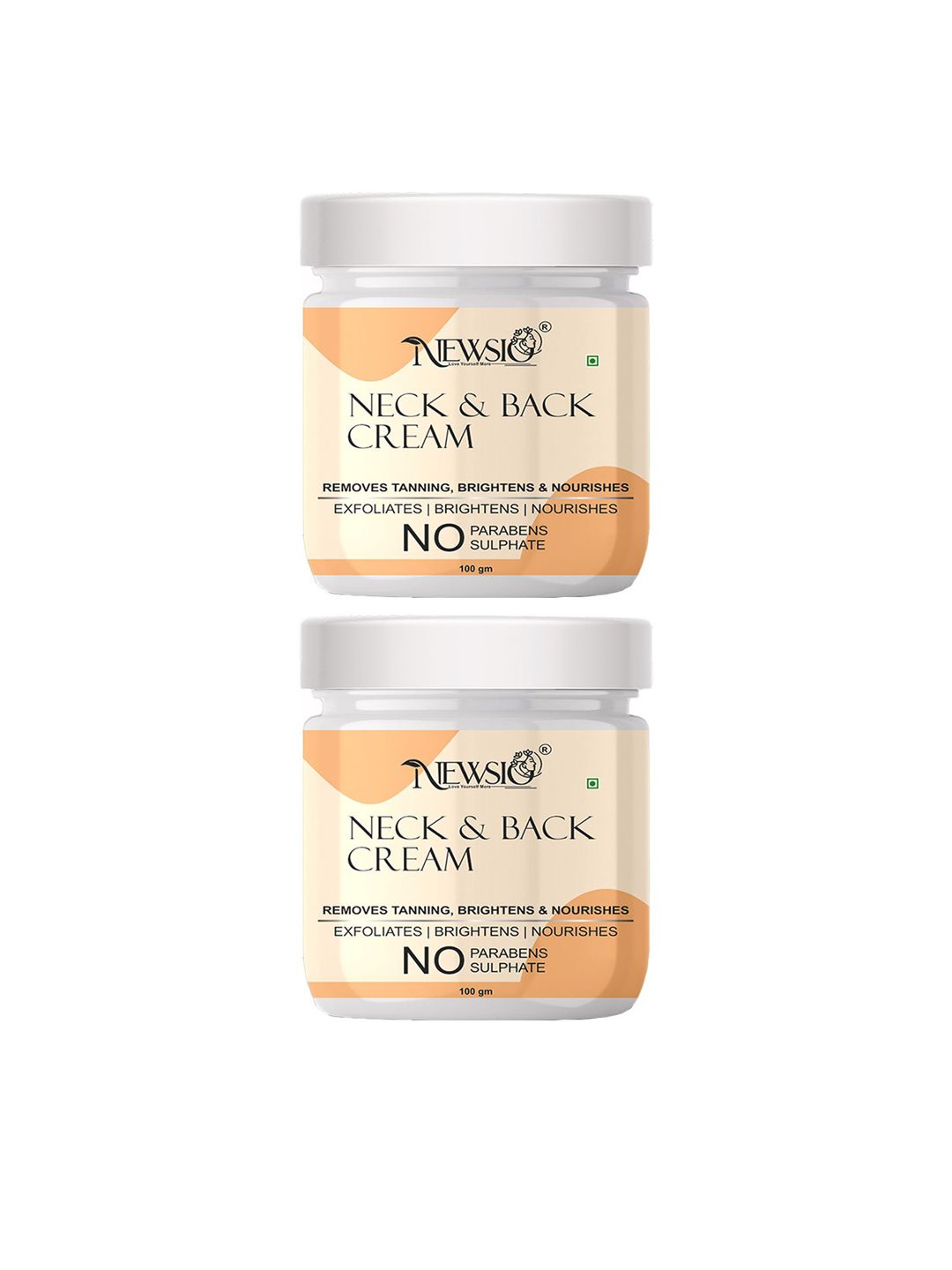 Newsio Set Of 2 Neck Back Cream Removes Fine Lines & Tanning -100 g Each-picture-32