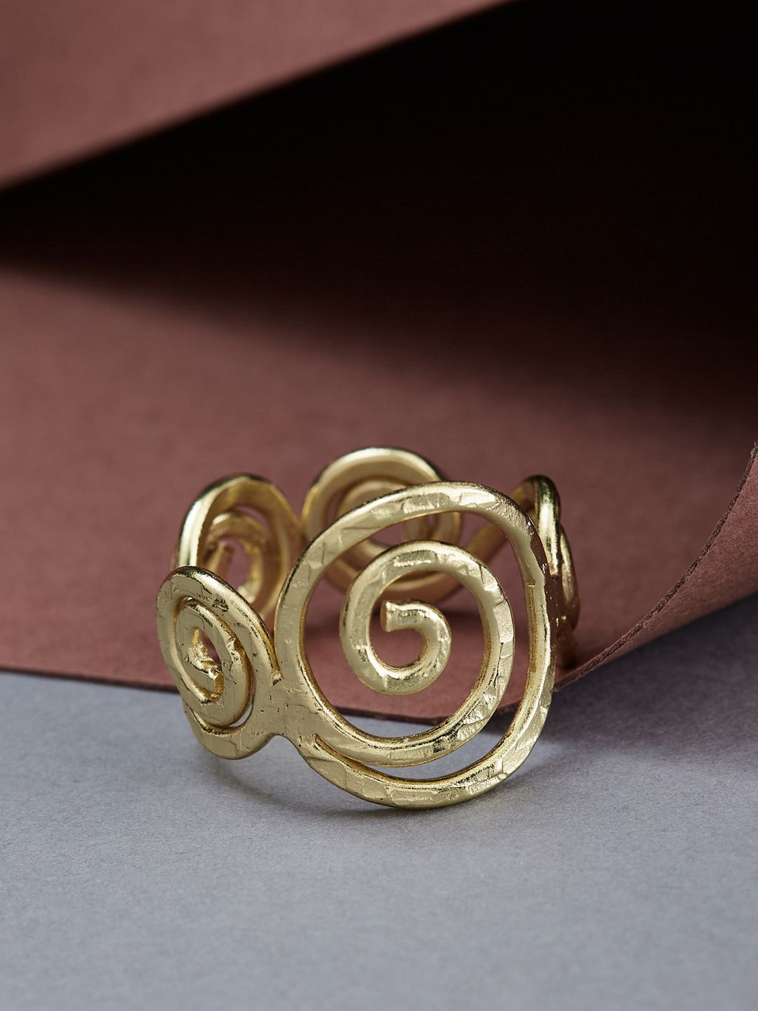 ATIBELLE Gold-Plated Finger Ring