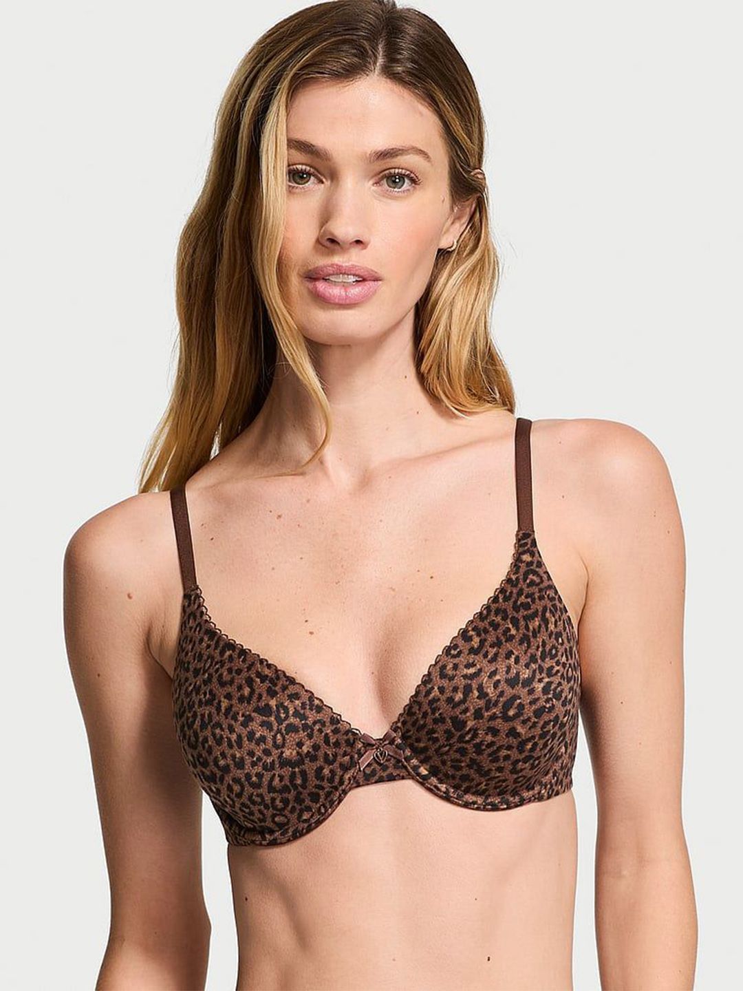 Victoria's Secret Women Animal Printed Bralette Full Coverage Lightly Padded Bra-image-5