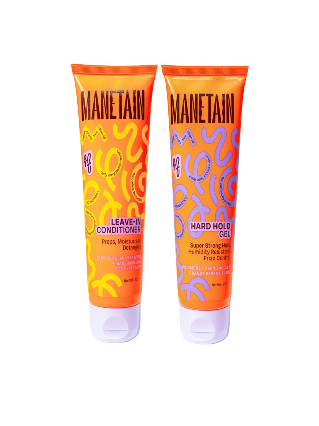 MANETAIN Set Of 2 Leave In Conditioner & Hard Hold Gel - 200 ml Each-picture-22
