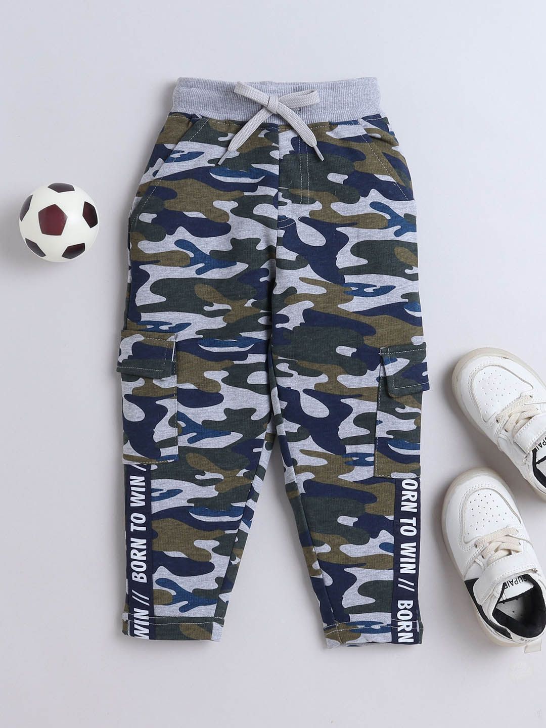 3PIN Boys Printed Pure Cotton Mid Rise Joggers-picture-10
