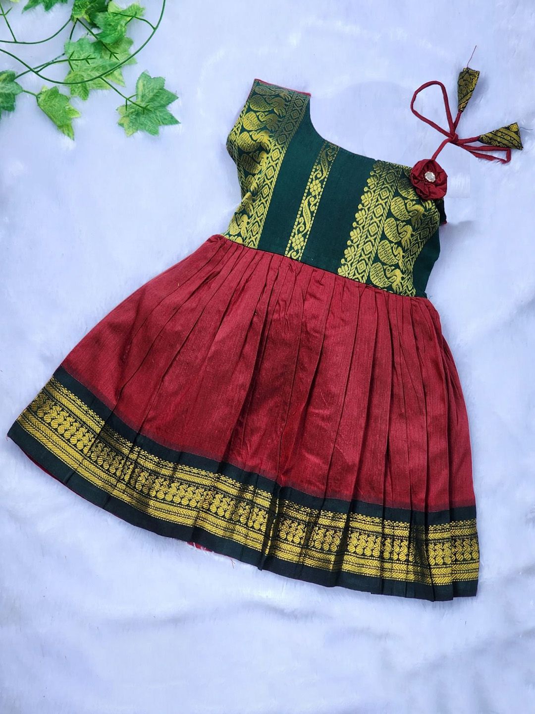 BAESD Self Design One Shoulder Ethnic Dresses-picture-57