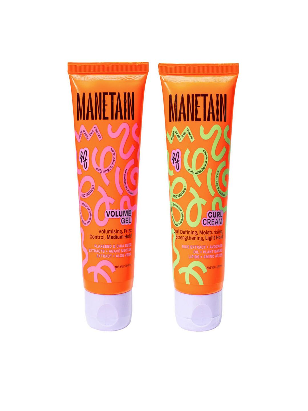 MANETAIN Set Of 2 Volume Gel & Curl Cream - 100 ml Each-picture-27