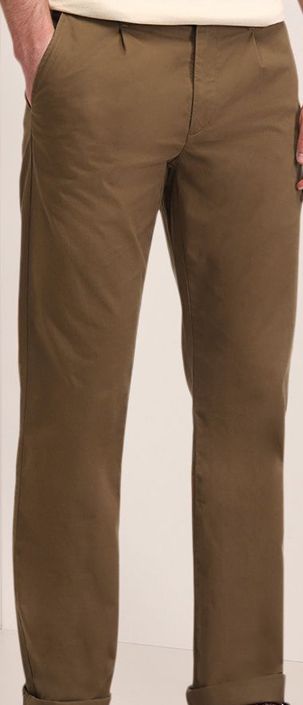 U.S. Polo Assn. Men Cotton Bruce Straight Fit Pleated Chinos Trousers