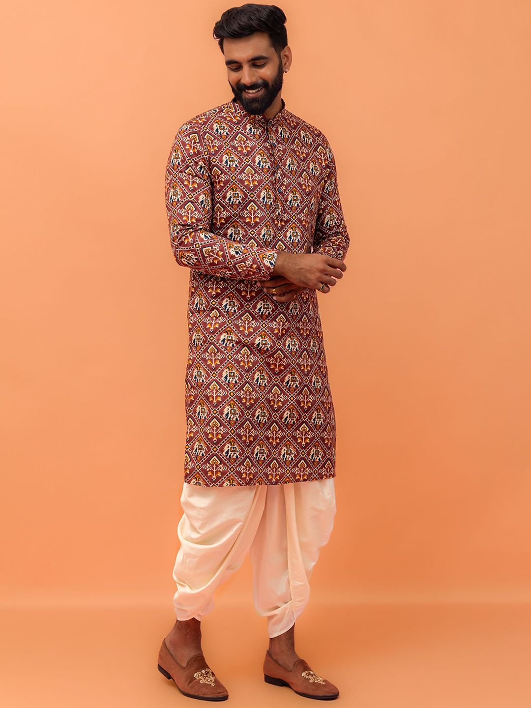 KISAH Men Ethnic Motifs Printed Kurta-picture-15