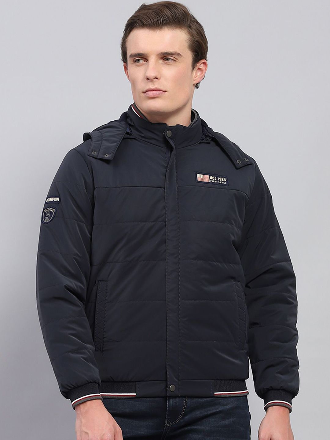 Monte Carlo Men Hooded Solid Casual Padded Jacket-picture-32