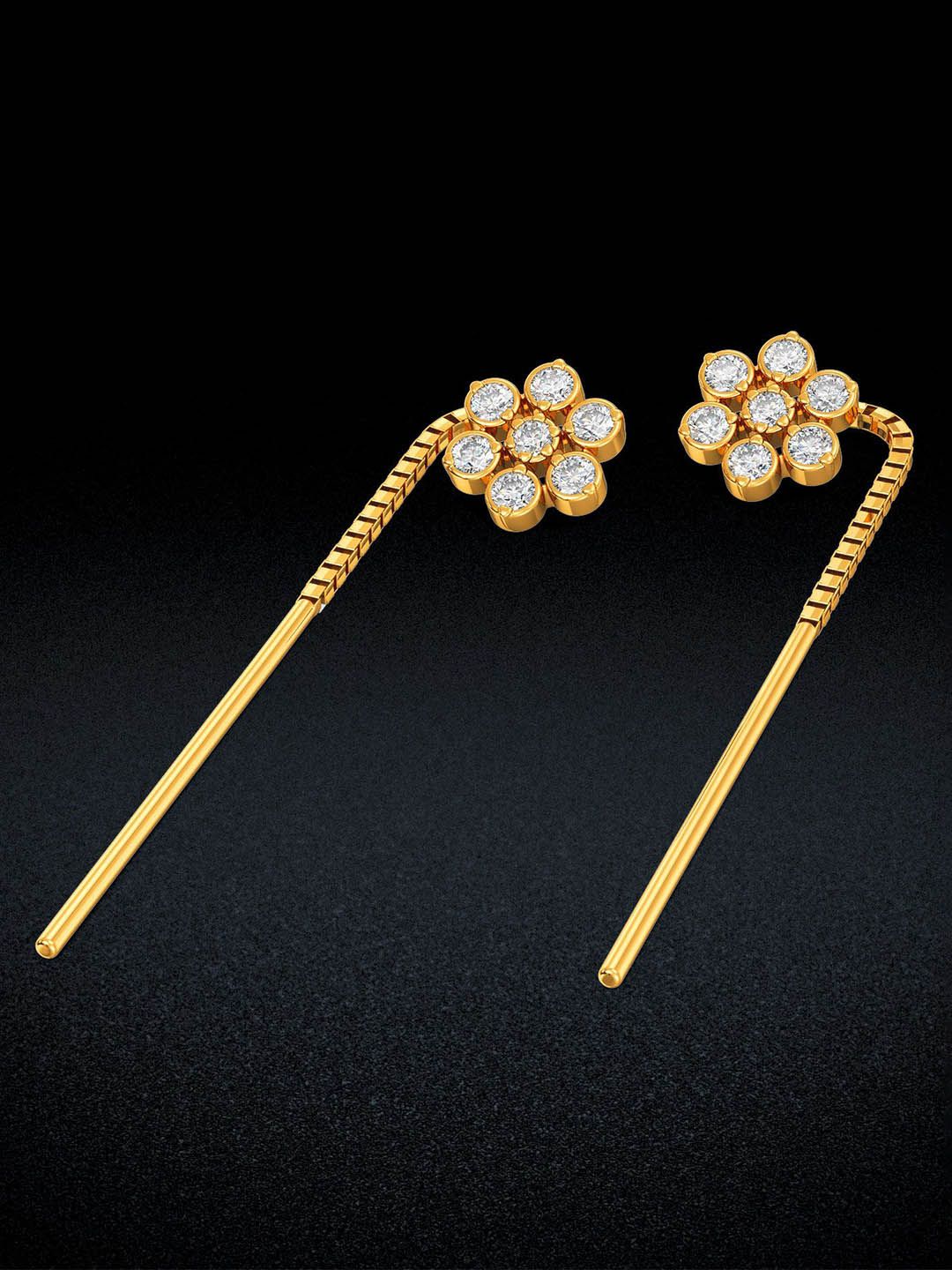 Joyalukkas 22KT Women Gold Earrings 2.92gm-picture-1