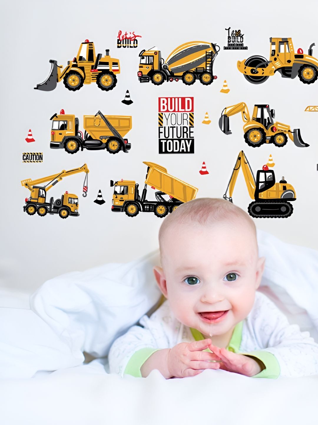 Asian royal Yellow & Black Printed Waterproof Wall Stickers-picture-16