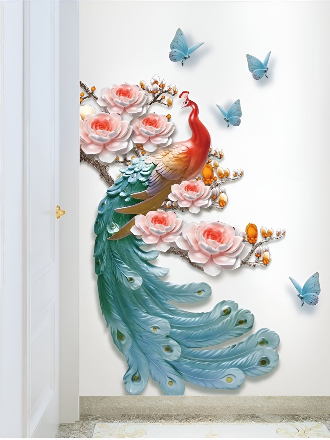 Asian royal Blue & Red Printed Water Proof Wall Decals and Stickers-picture-18