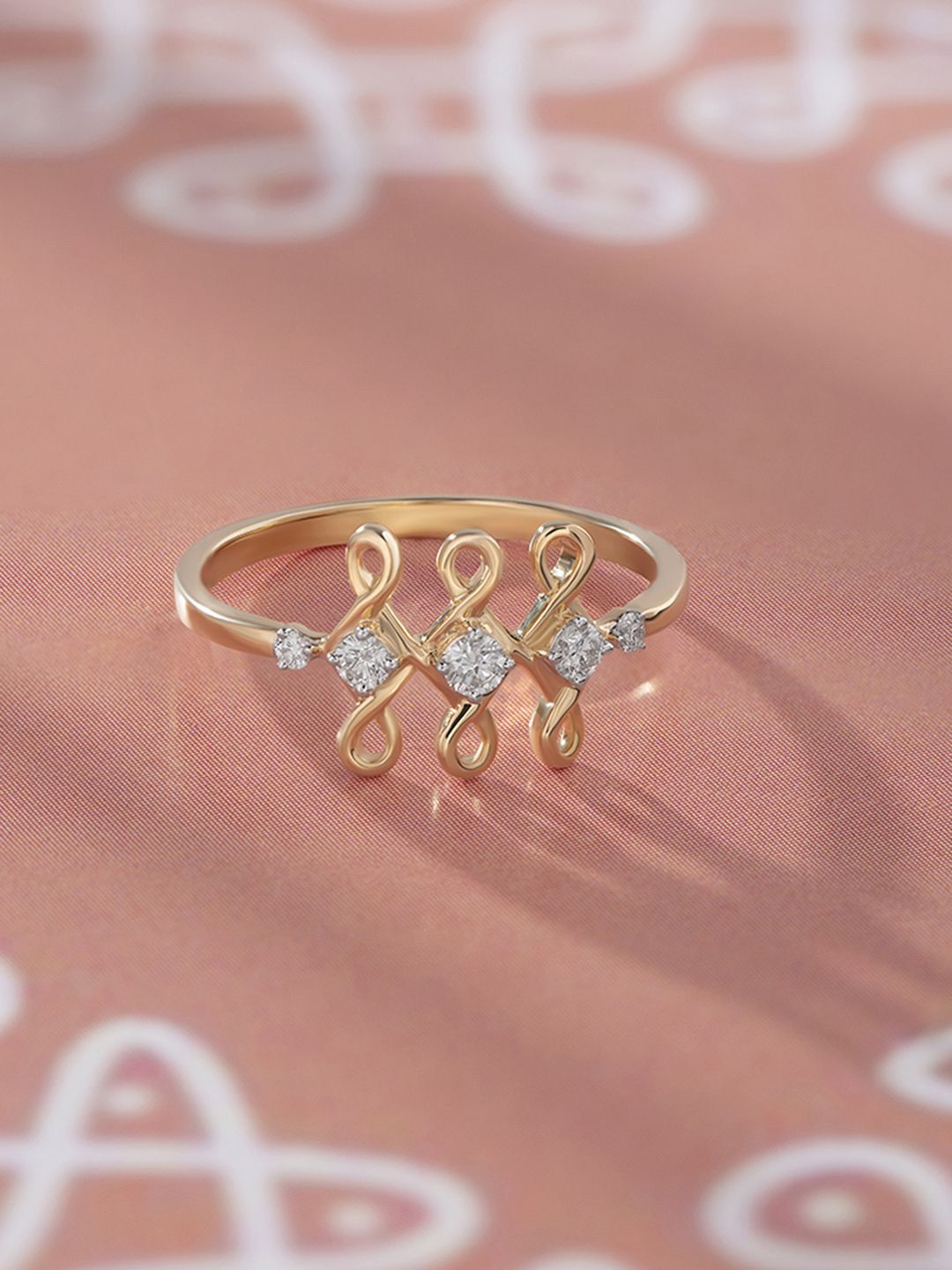 Mia by Tanishq 18KT Yellow Gold Natural Diamond Finger Ring - 1.74 gm-picture-28