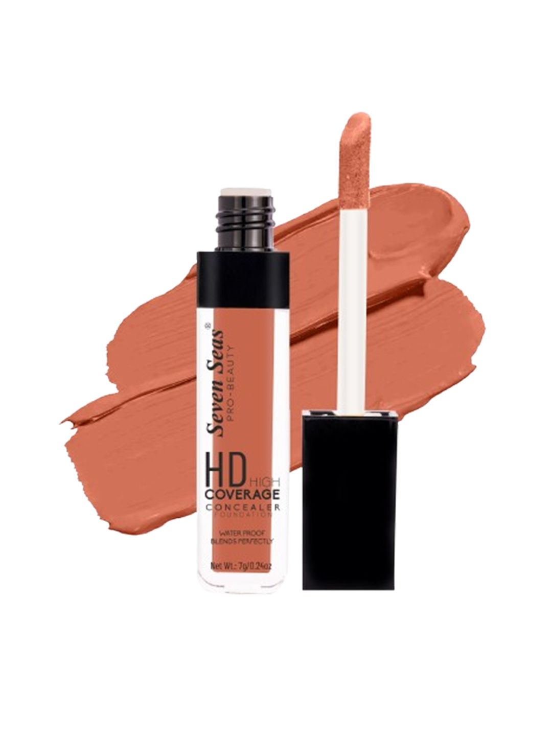 Seven Seas HD High Coverage Concealer Foundation- 7 gm - Orange 06-image-16