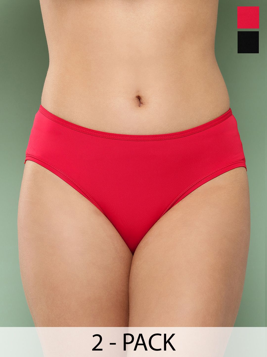 Leading Lady Women Pack Of 2 Mid-Rise Hipster Briefs-picture-41