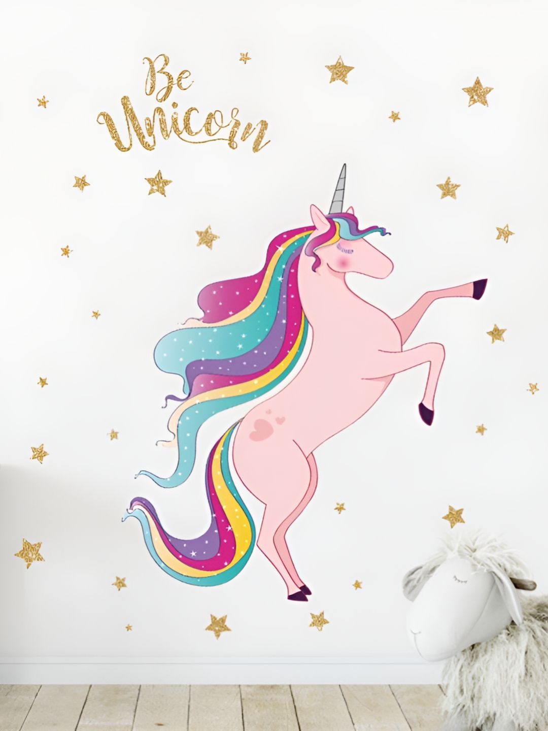 Asian royal White & Pink Unicorn Printed Vinyl Self Adhesive Decals and Stickers-picture-18