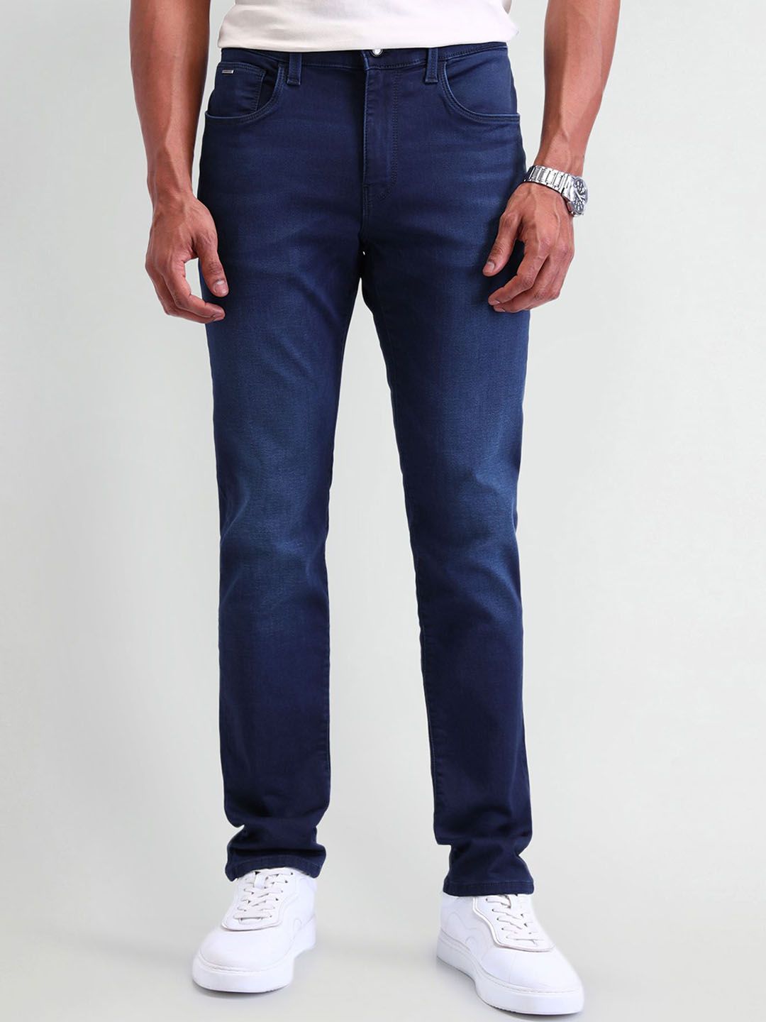 Arrow Sport Men Cotton Prince Slim Fit Light Fade Stretchable Jeans-picture-24